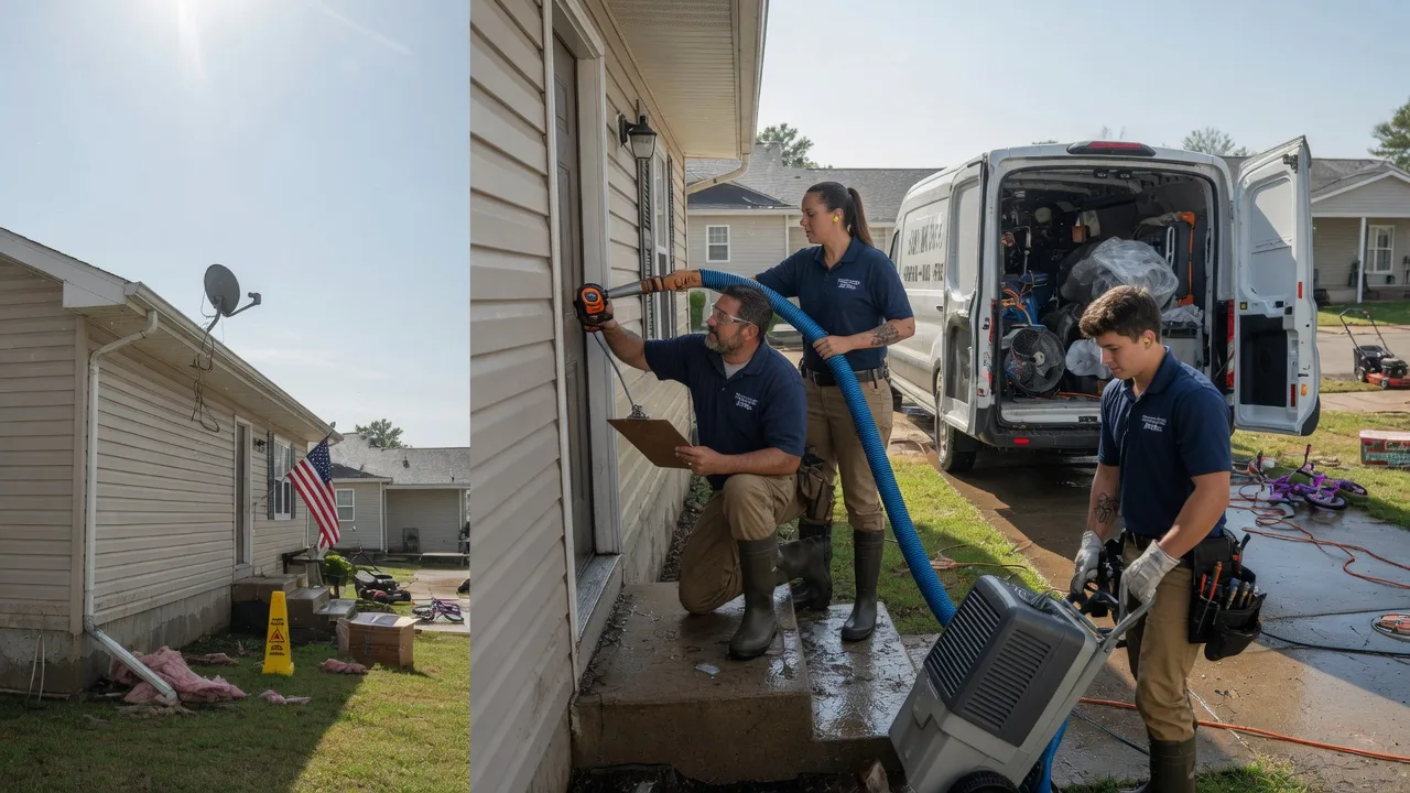 Ceiling Water Damage Restoration in Crossville, IL near me
